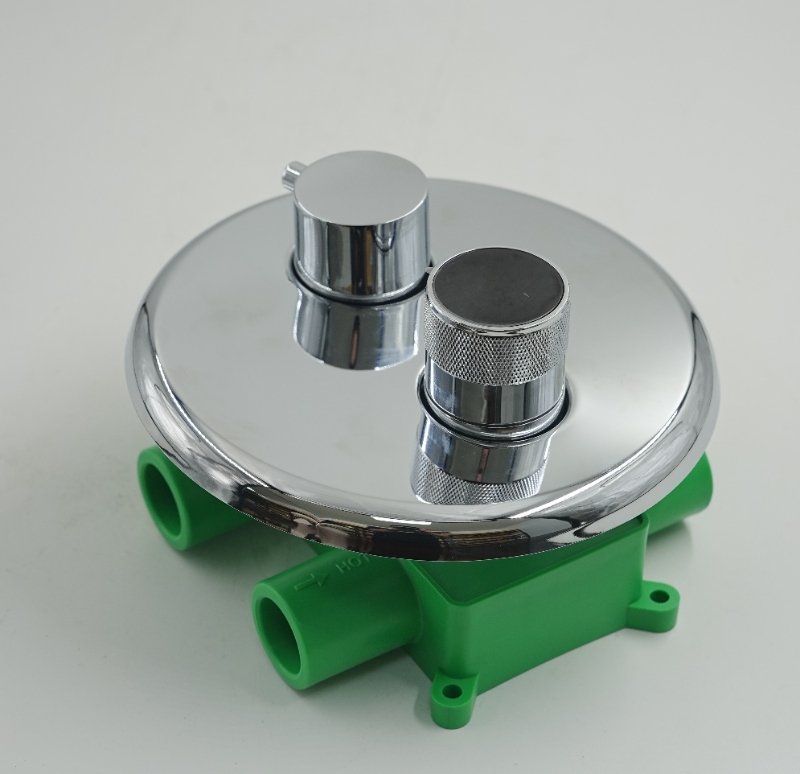 Tampilan Suhu Digital Katup mixer pancuran 5 arah